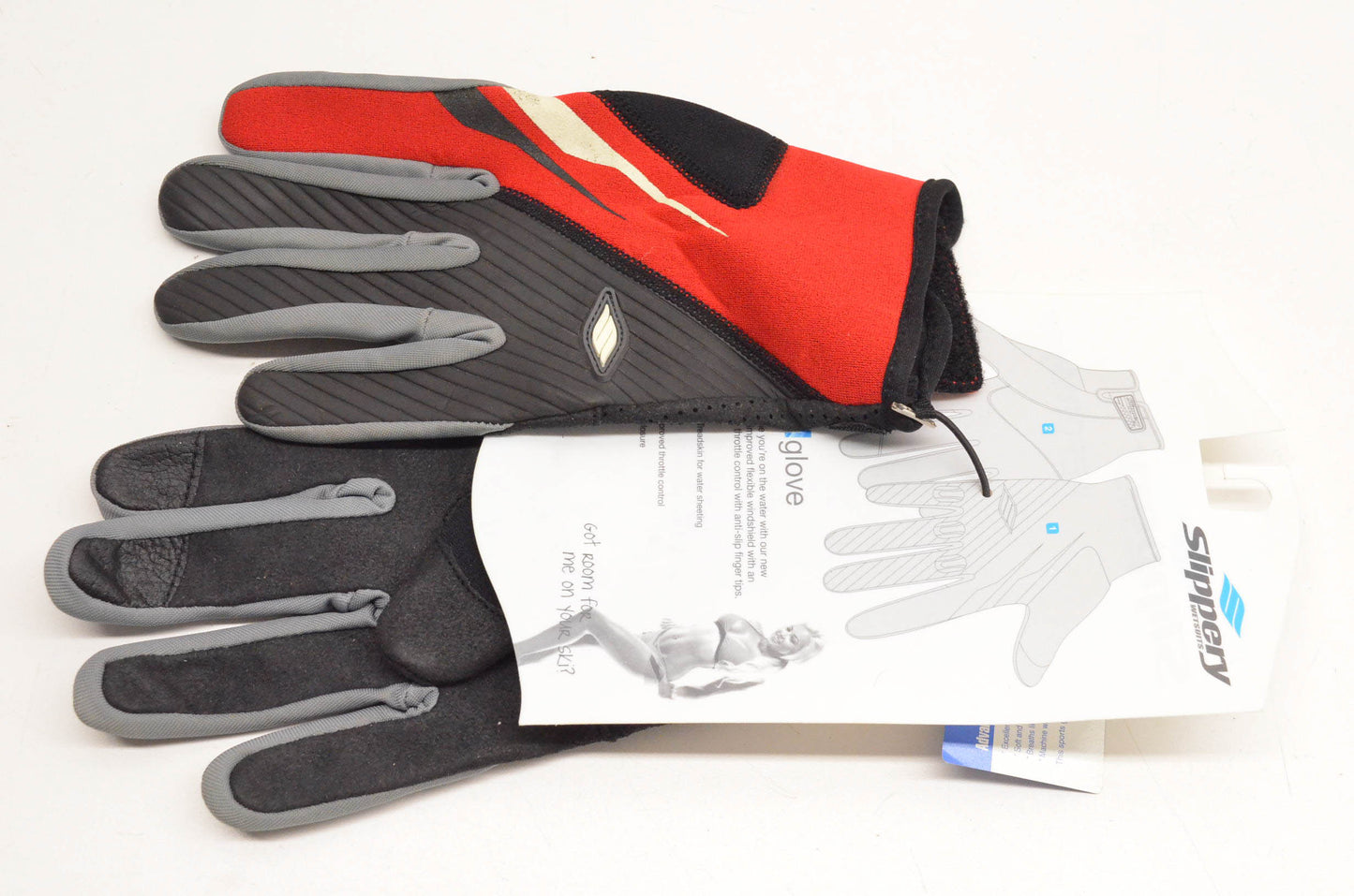 Slippery 3260-0187 Red Medium Reform Gloves NOS