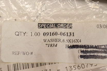 New OEM Suzuki 09160-06131 Washer 6.5x16x4 NOS