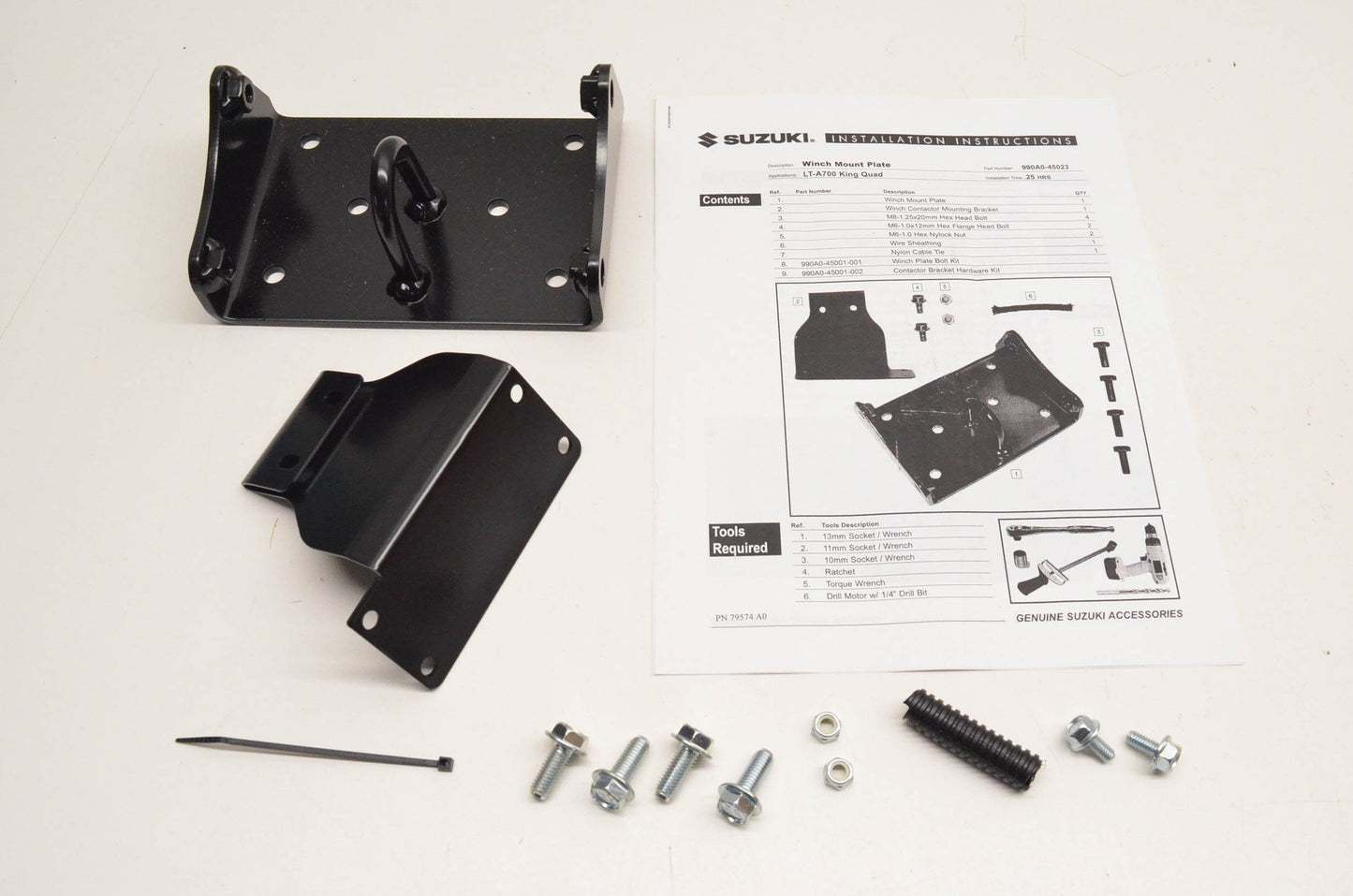 Warn 79380, W79380, 990A0-45068 Winch Mount Kit NOS