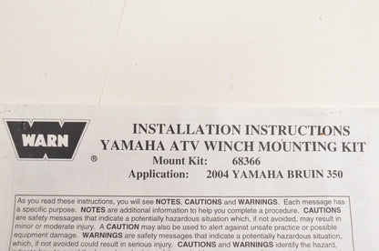 Warn 68366, W68366 Winch Mount Kit NOS