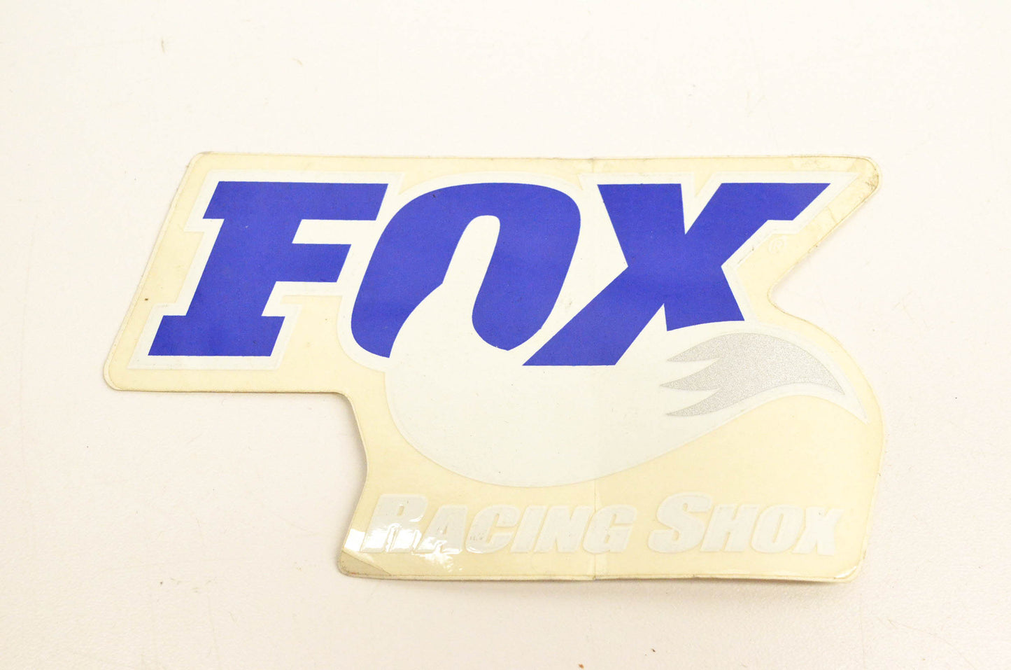 Fox Racing Fox Racing Shox Decal Blue/White Approximately 5"x3" size. NOS