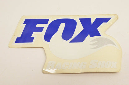 Fox Racing Fox Racing Shox Decal Blue/White Approximately 5"x3" size. NOS