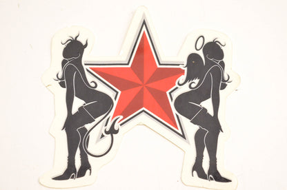 Aftermarket DA1977IN Girl Star Decal 4"x4". NOS