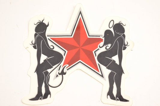 Aftermarket DA1977IN Girl Star Decal 4"x4". NOS