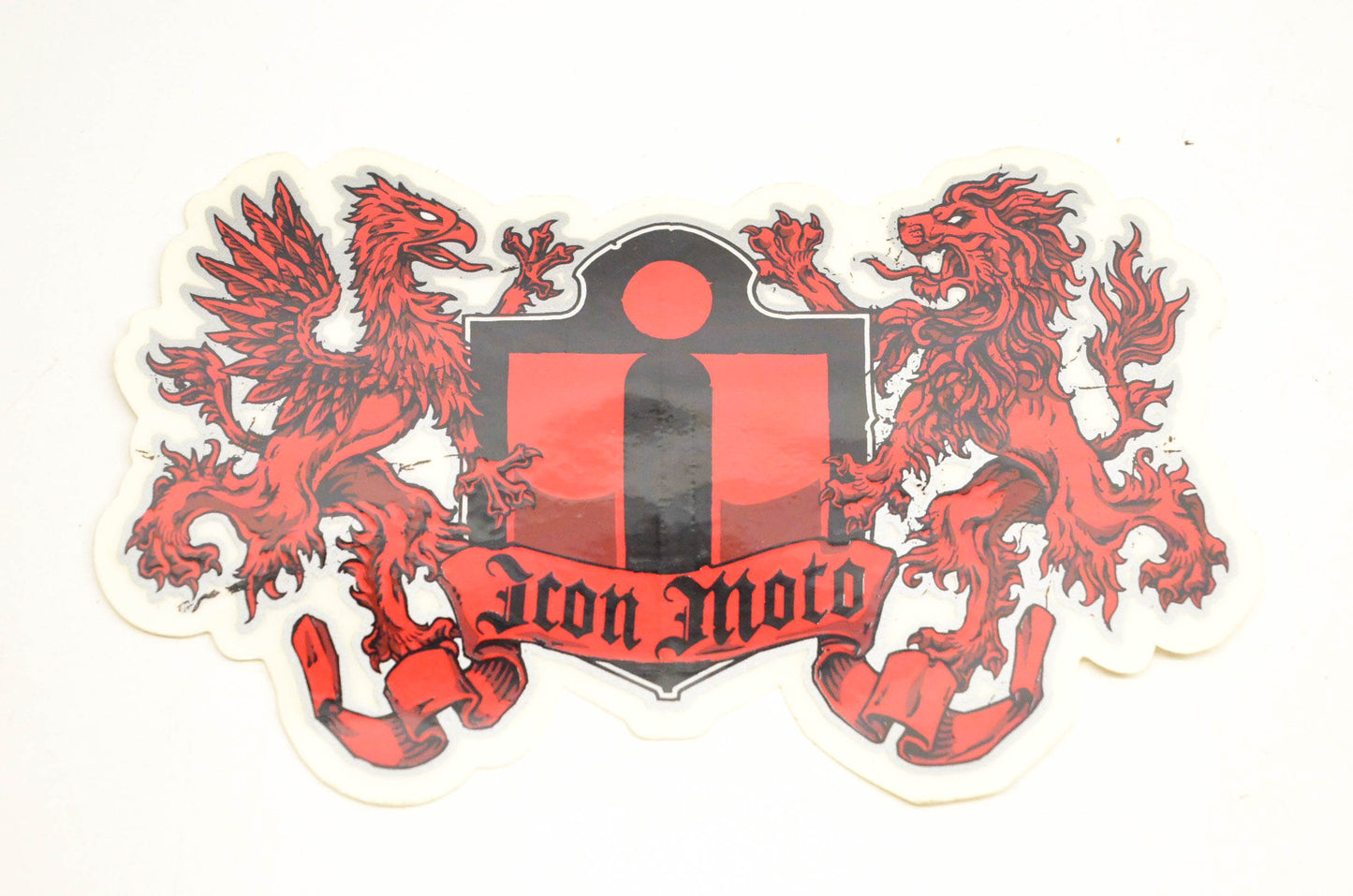 Icon Motorsports Icon Moto Griffin Lion Decal Approximate 6"x4". NOS