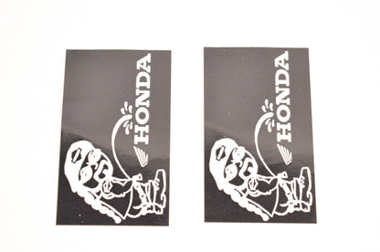 Aftermarket Pee On Honda Decals 3"x1-3/4". Qty 2 NOS