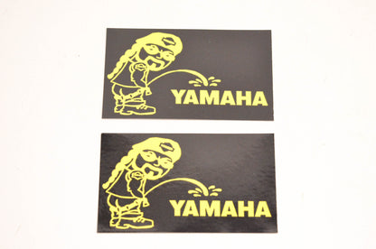 Aftermarket Pee On Yamaha Decals 3"x1-3/4". Qty 2 NOS