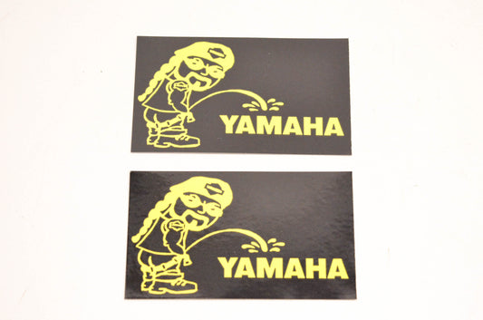 Aftermarket Pee On Yamaha Decals 3"x1-3/4". Qty 2 NOS