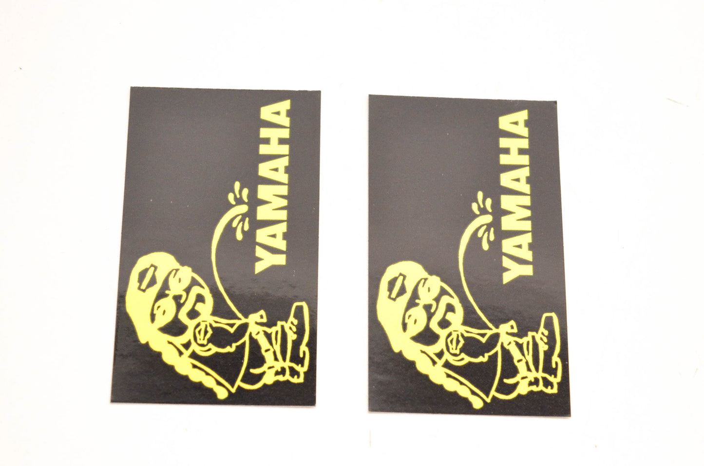 Aftermarket Pee On Yamaha Decals 3"x1-3/4". Qty 2 NOS