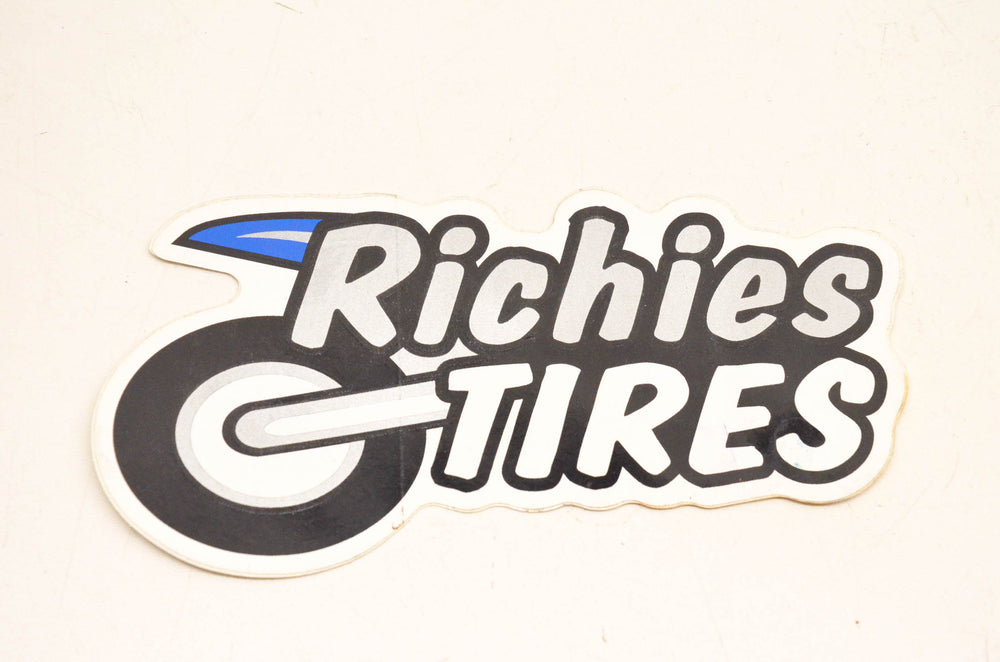 Richies Tires Novelty Decal 6"x3". NOS