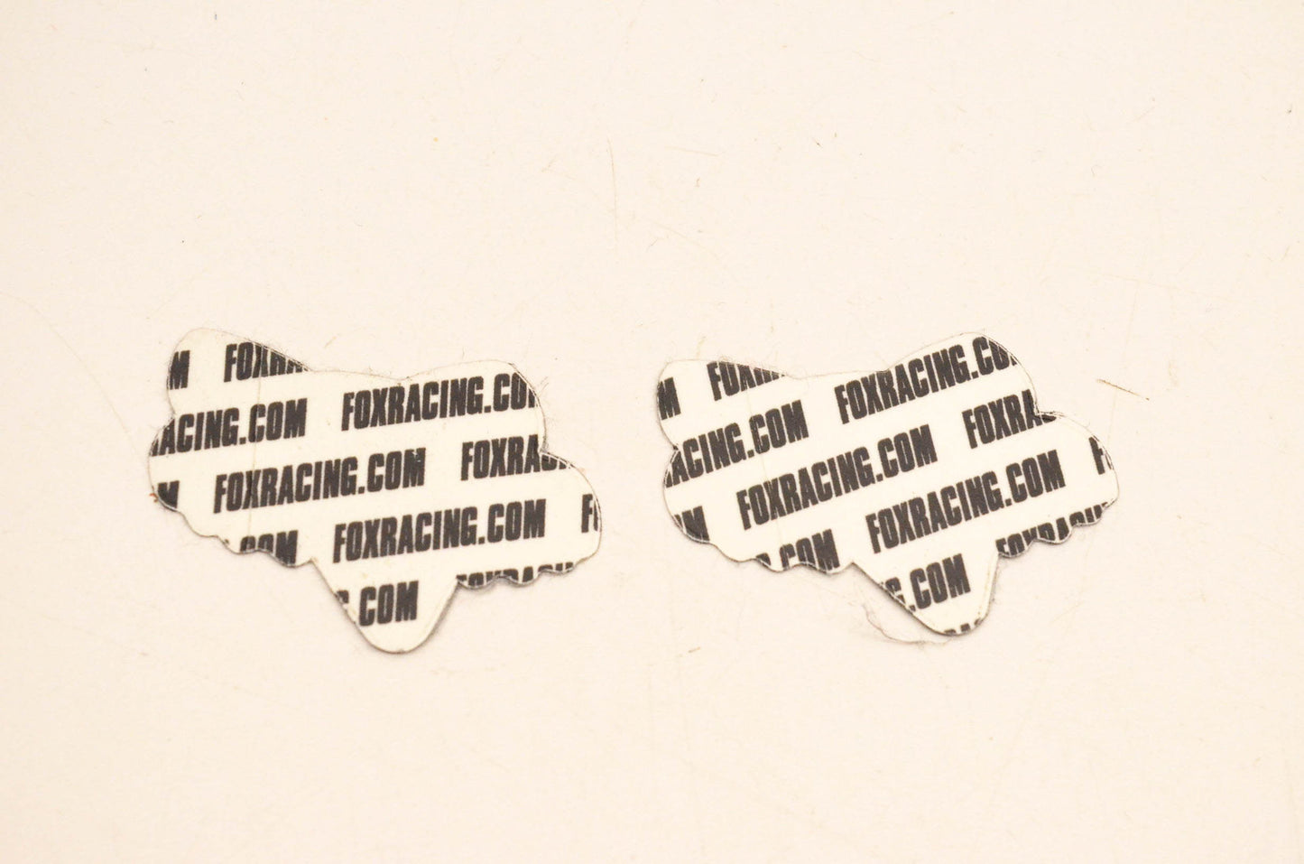 Fox Racing Mini Fox Logo Decal Black/Silver 2"x1". Qty 2 NOS