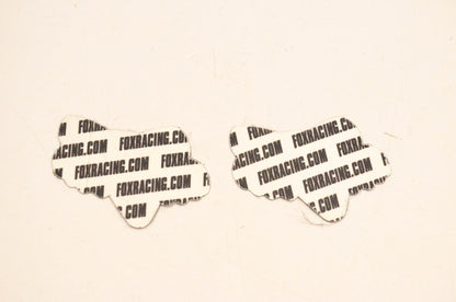 Fox Racing Mini Fox Logo Decal Black/Silver 2"x1". Qty 2 NOS