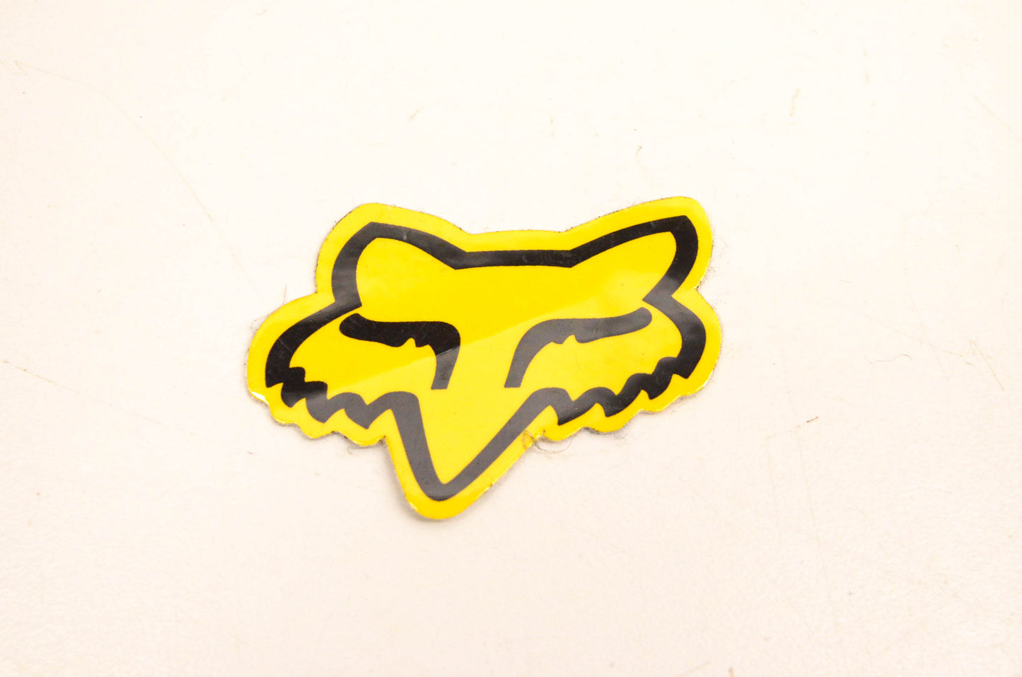 Fox Racing Mini Fox Logo Decal Yellow/Black 2"x1". NOS