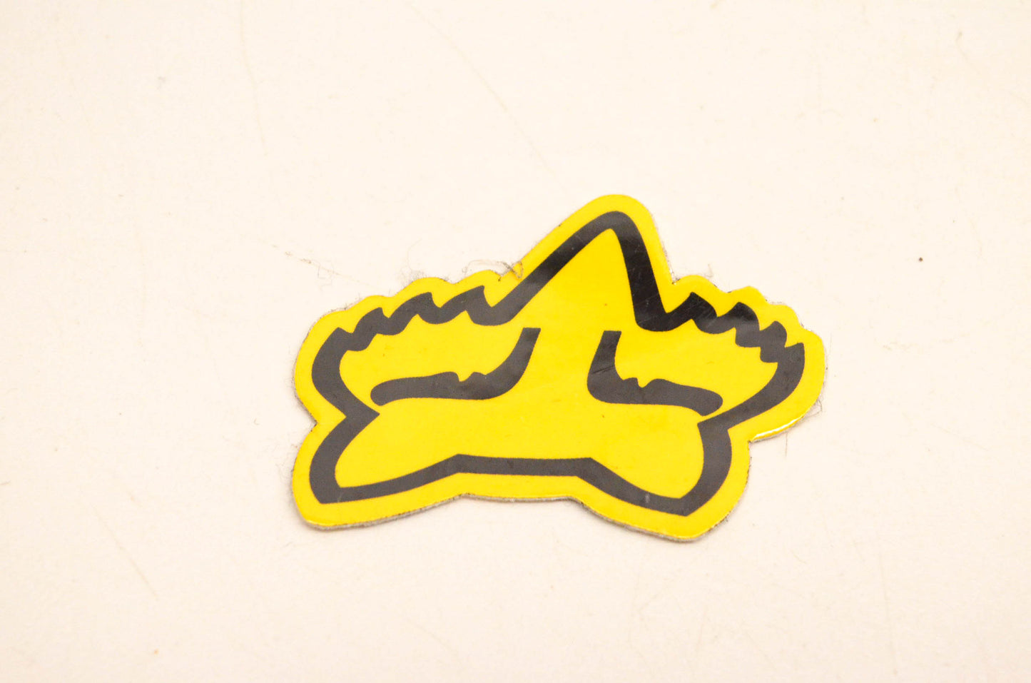 Fox Racing Mini Fox Logo Decal Yellow/Black 2"x1". NOS
