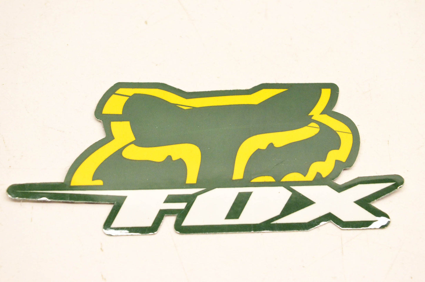 Fox Racing Green And Yellow Decal 4.5"x2". NOS