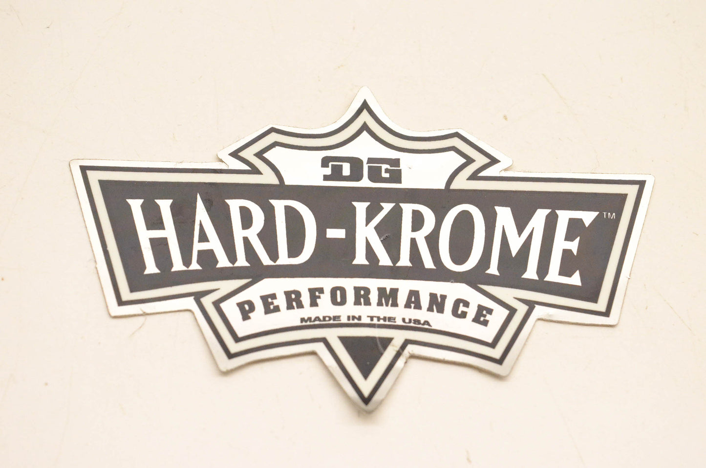 DG Performance Hard-Krome Decal 4.5"x3". NOS