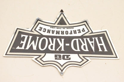 DG Performance Hard-Krome Decal 4.5"x3". NOS