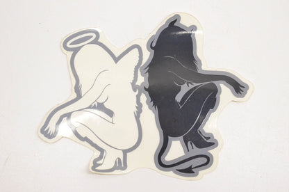 Aftermarket DA1830AI Black And White Devilish Decal 5"x4". NOS