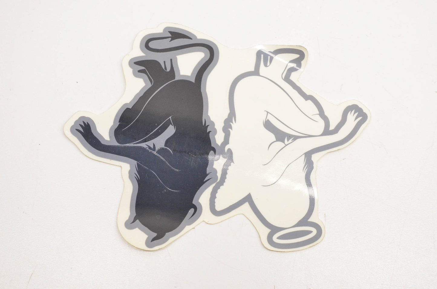 Aftermarket DA1830AI Black And White Devilish Decal 5"x4". NOS