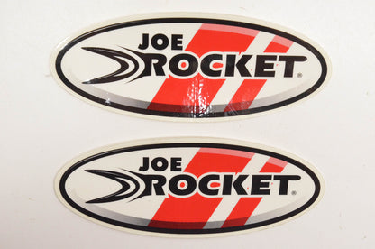 Joe Rocket Oval Logo Decal 6.5"x2.5". Qty 2 NOS