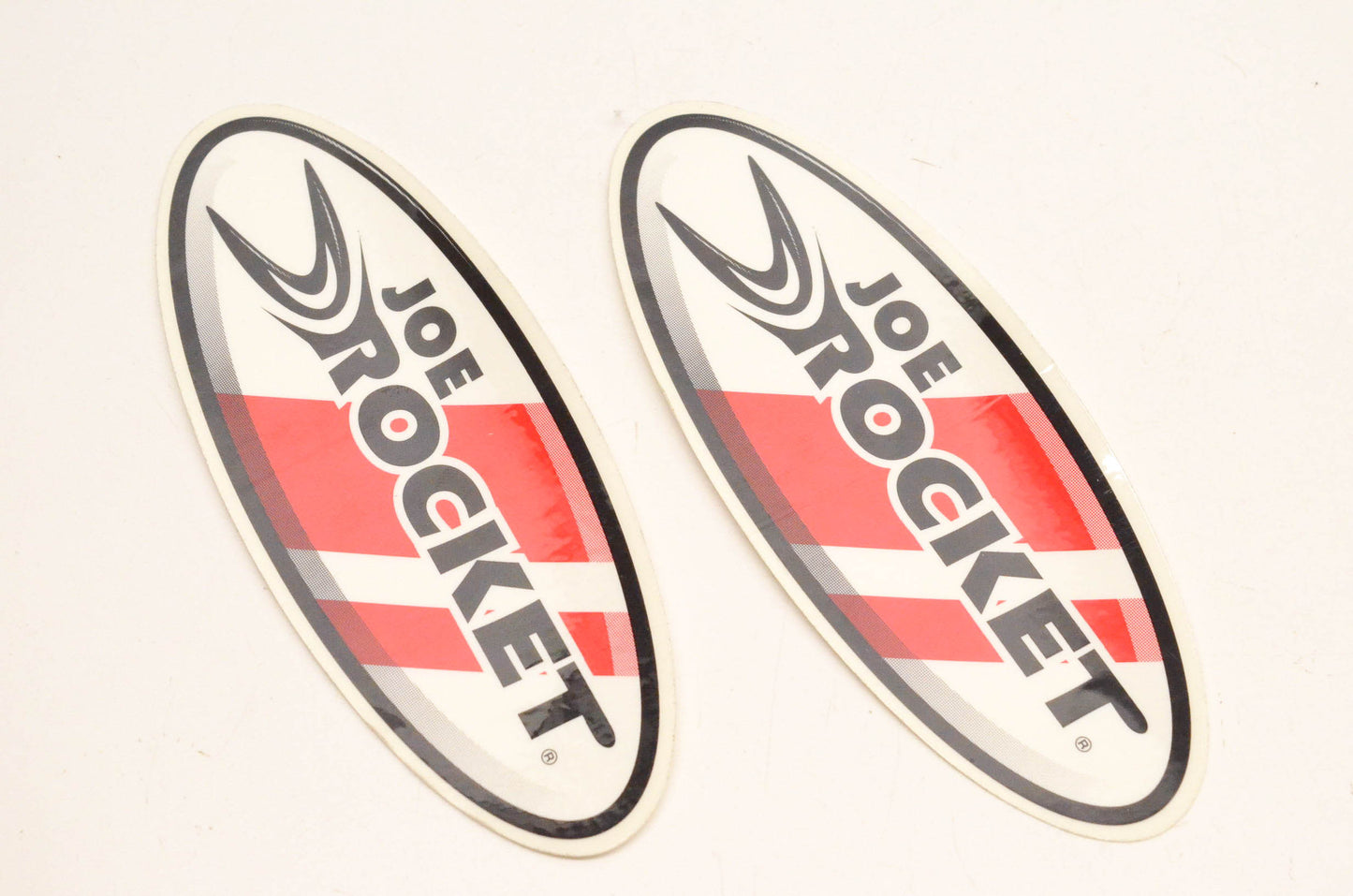 Joe Rocket Oval Logo Decal 6.5"x2.5". Qty 2 NOS