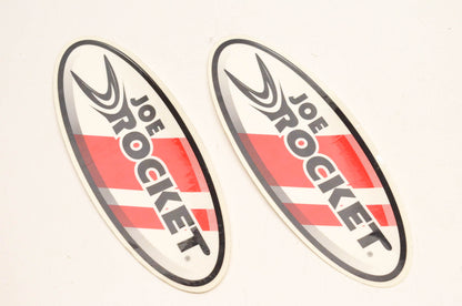 Joe Rocket Oval Logo Decal 6.5"x2.5". Qty 2 NOS