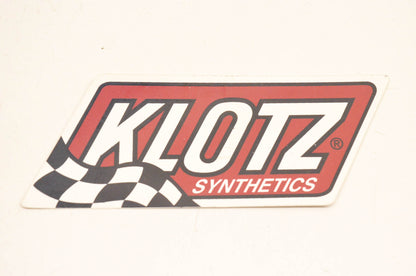 Klotz Synthetics Circle Decal 6"x2". NOS