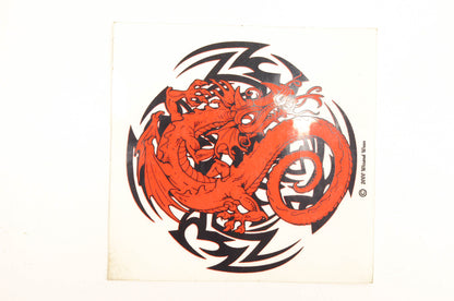 Wizard Wear 112252-000 Red Dragon Tribal Decal 4"x4". NOS