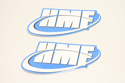 HMF Blue Logo Decal 5"x2". Qty 2 NOS