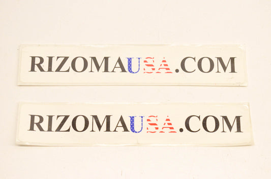 Rizoma Rizomausa.com Decal 6"x1". Qty 2 NOS