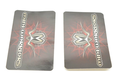 Mini Warriors Logo Decal 4"x3". Qty 2 NOS