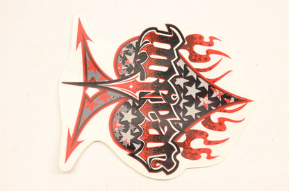 No Fear DA1907IN Dame Spade Design Decal 4"x3.5". NOS