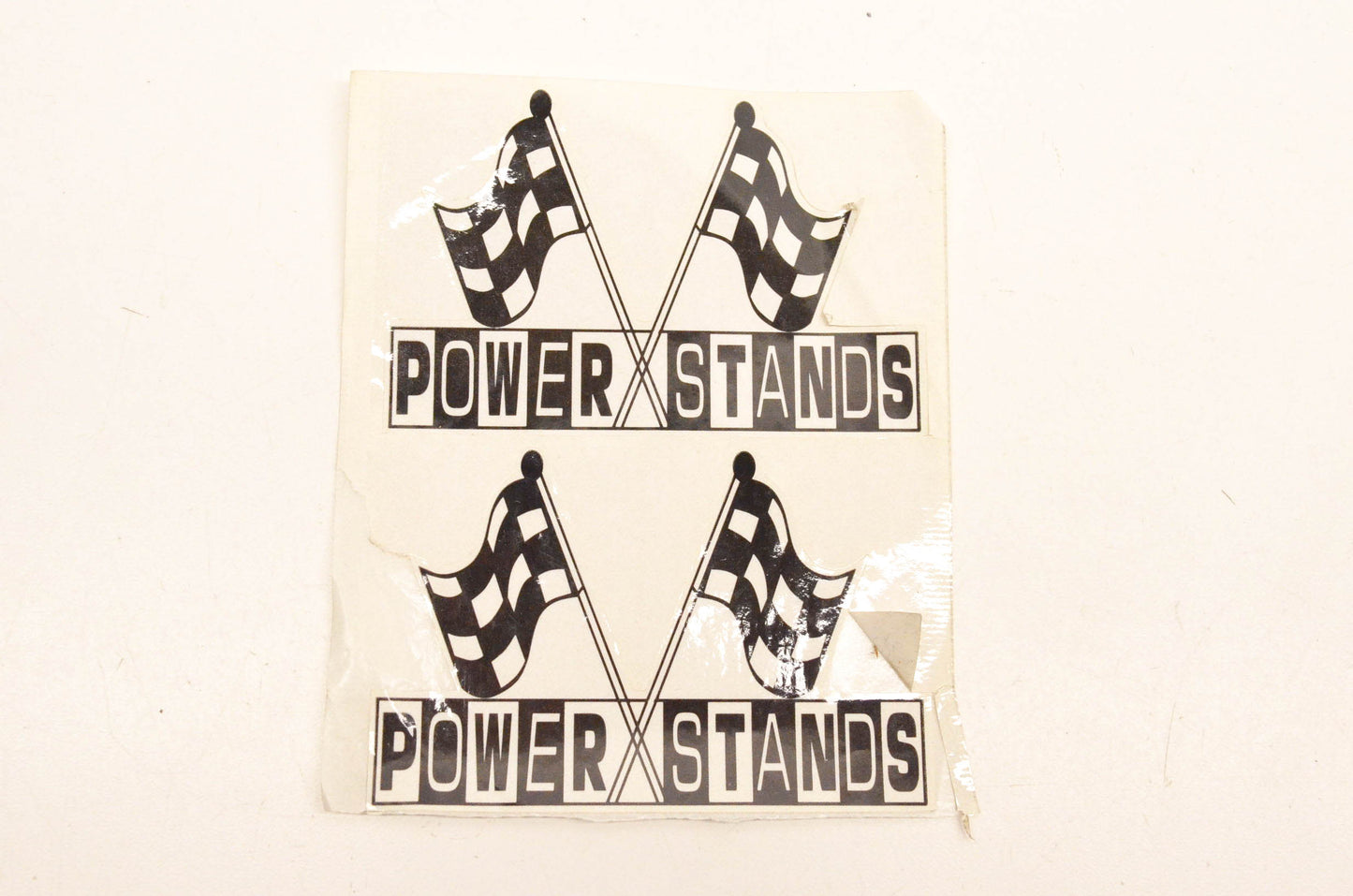 PSR Power Stands Checkered Flag Decal Approx. Size 4"x2" Two per sheet NOS