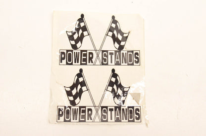 PSR Power Stands Checkered Flag Decal Approx. Size 4"x2" Two per sheet NOS