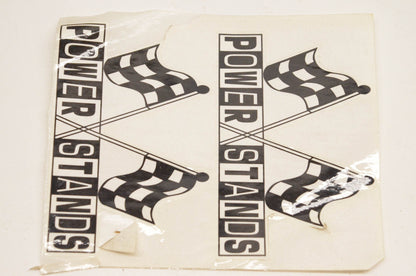PSR Power Stands Checkered Flag Decal Approx. Size 4"x2" Two per sheet NOS