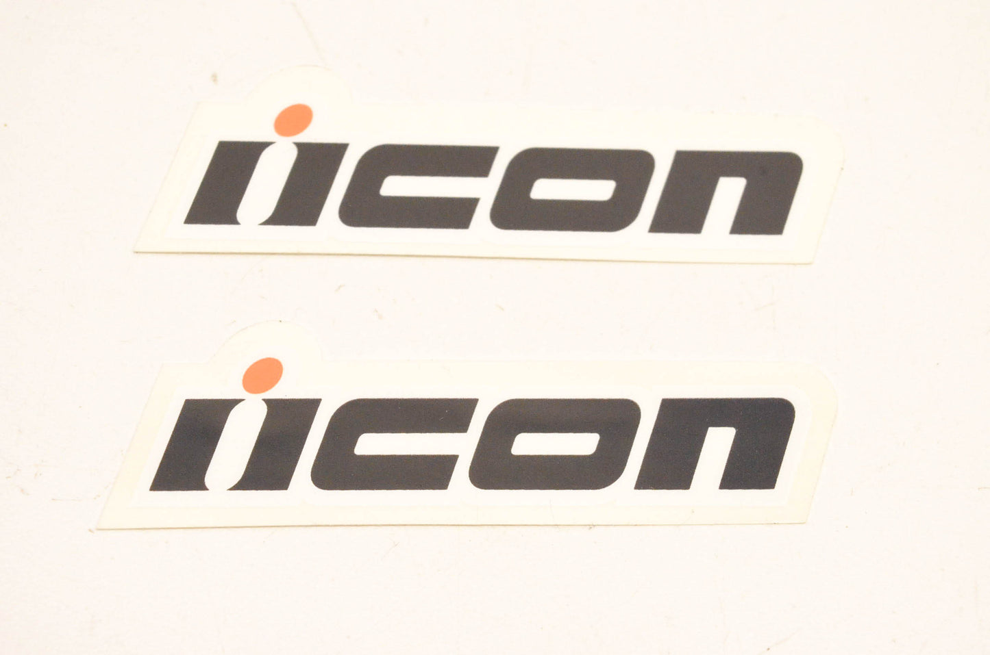 Icon Motorsports Mini Icon Logo Decal 3"x1". Qty 2 NOS