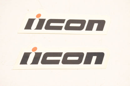 Icon Motorsports Mini Icon Logo Decal 3"x1". Qty 2 NOS