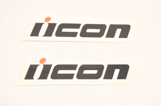 Icon Motorsports Mini Icon Logo Decal 3"x1". Qty 2 NOS