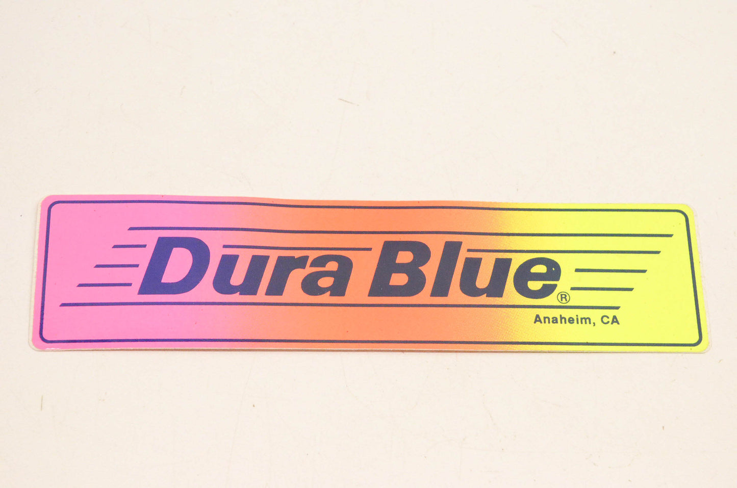 Dura Blue Logo Decal 6.5"x1.5". NOS