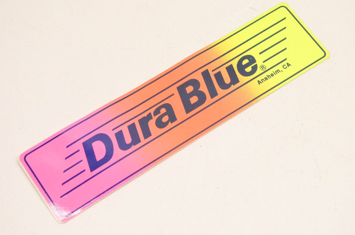 Dura Blue Logo Decal 6.5"x1.5". NOS