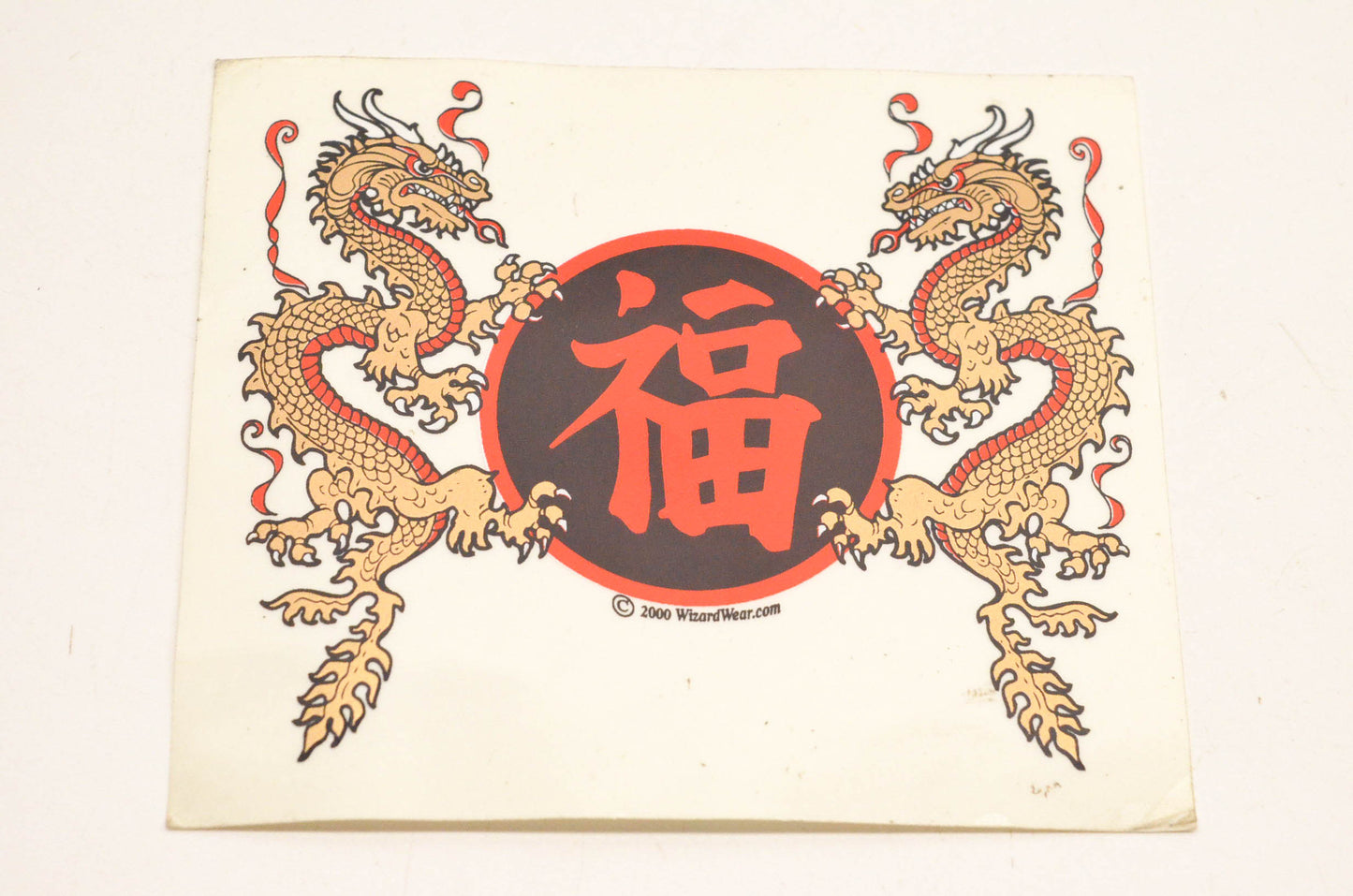 Wizard Wear 01278241 Gold Dragon Happiness Decal 4"x5". NOS