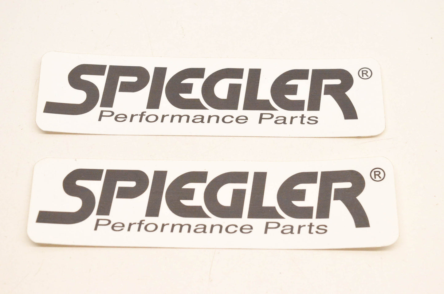 Spliegler Black Logo Decal 2"x6". Qty 2 NOS