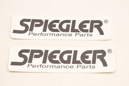 Spliegler Black Logo Decal 2"x6". Qty 2 NOS