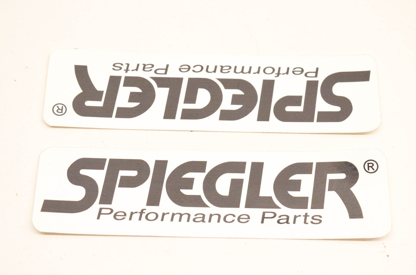 Spliegler Black Logo Decal 2"x6". Qty 2 NOS
