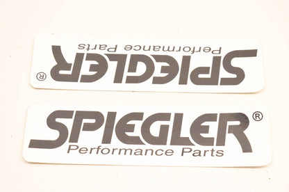 Spliegler Black Logo Decal 2"x6". Qty 2 NOS