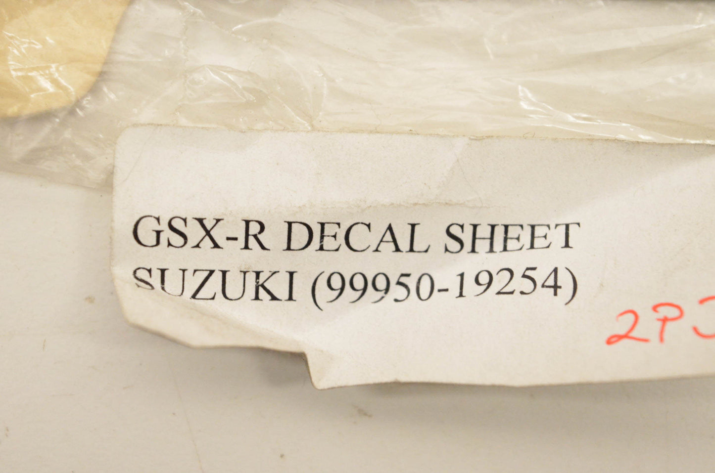 New OEM Suzuki 99950-19254-000 GSXR Decal Sheet NOS