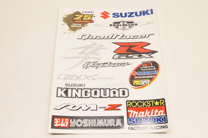 New OEM Suzuki 25th Anniversary Decal Sheet NOS