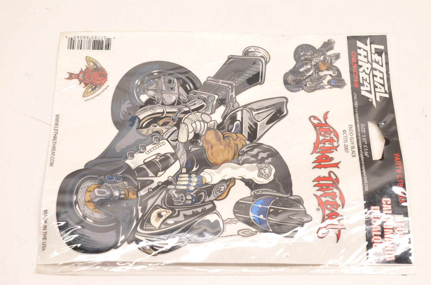 Lethal Threat LT88065 Endo Guy Black Decal Sheet NOS