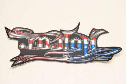 No Fear DA1250IN Stripes Decal 10"x4". NOS