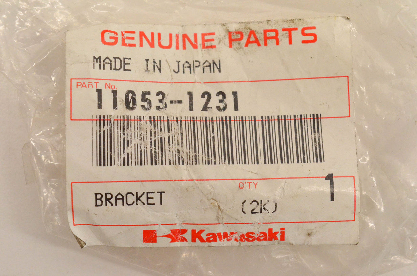 New OEM Kawasaki 11053-1231 Bracket NOS